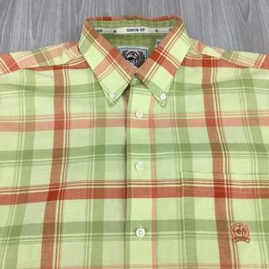 Cinch Men's Multicolor Button Down Shirt Size: Medium 100%‎ Cotton Long Sleeve